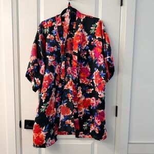 Floral Kimono robe with Vibrant Colors